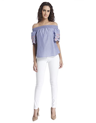 Image of VERO MODA Women's Striped Regular Fit Shirt
