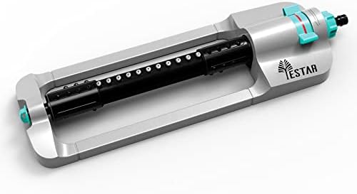 YESTAR Sprinklers for Yard Heavy Duty Water Sprinkler for Lawn Oscillating Sprinkler Large Area Unique 3 in 1 Covers up to 4500 Square Feet