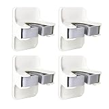 NEEMAY Broom Holder, Broom Gripper Mop Holders Wall Mount, Mop Racks Holders Self Adhesive No Drilli