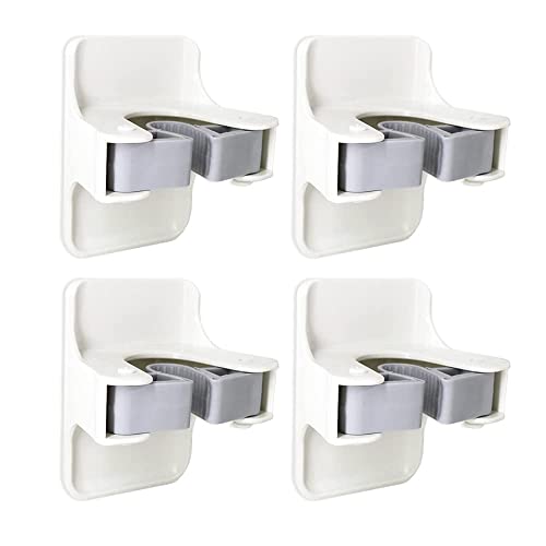 Neemay Broom Holder, Broom Gripper Mop Holders Wall Mount, Mop Racks Holders Self Adhesive No Drilling Super Durable, Broom Mop Dustpan Hanger For Home, Kitchen, Garden, Garage Storage, 4 Pcs #TOP2