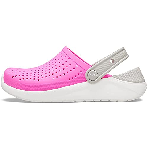 CROCS Literide Clog K - Electric Pink/White - C13 , 205964-6QR-C13, Kids Unisex , Electric Pink/Whit
