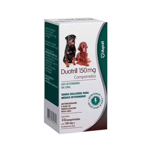 DUOTRILL ENROFLOXACINO CÃES E GATOS 150MG 10 COMP DUPRAT