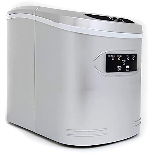 guiling-1986 Kompakte Eismaschine IMC-270MS Eiswürfelmaschine aus Metallic-Silber 27 Pfund kommerzielle Eiswürfelmaschine
