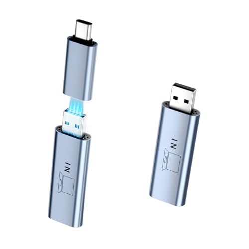 Image of USB Video Transmission Hub, 2-in-1 Adapter Converts USB to HDMI for Laptops Lack HDMI or Fully Functional Type-C Ports, Compatible with Windows & Mac (M1 /M2 /M3 /M4), Driver Installation Required