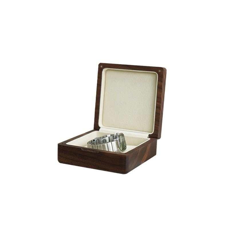 Boîte la montre en bois de noyer massif rangement élégant et précieux