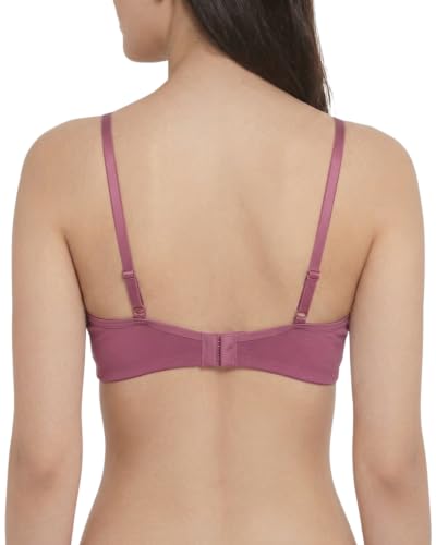 Image of Brida Monica Women's Wide Strap Bra - Soft Hosiery Cotton, Non-Padded, Wireless, Seamless Full Coverage T-Shirt Bra