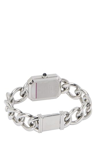 Pre-Loved Black & Silver Premiere Gourmette Watch Large, Silver2