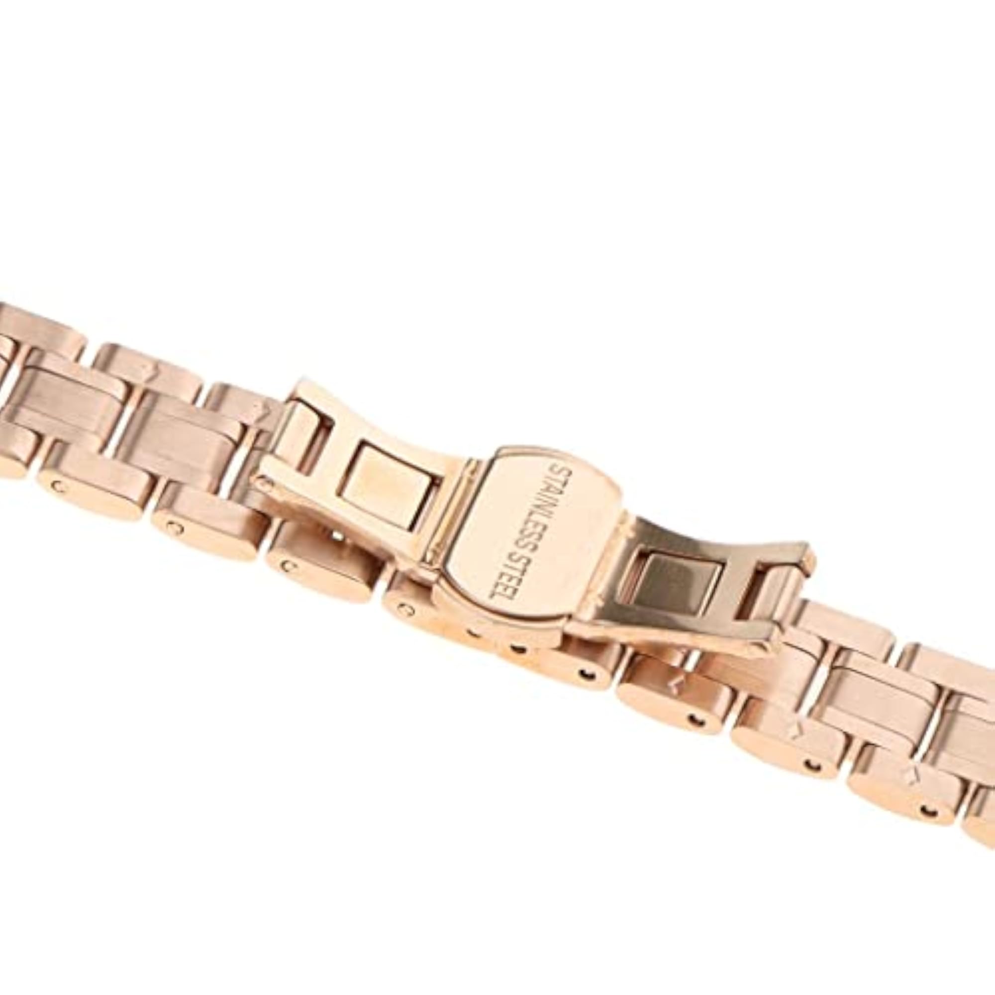Rose Gold Stainless Steel Watch Band Replacement 14mm