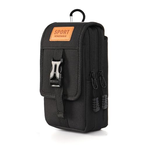 SEKIDAR タクティカル サバゲー ベルト ミリタリー 固定式 お財布 小物入れ 多機能 スマートフォンマルチ 収納可能スマホ ウエストポーチ 撥水加工 バッグ ミリタリー風 縦型-7