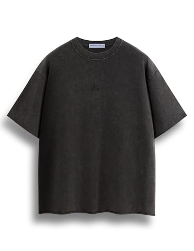 Aelfric Eden Mens Oversized T Shirt Heavyweight Cotton Shirts Washed Vintage Tees Short Sleeve Tops