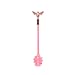 Premium Glass Honey Dipper with Ergonomic Handle - Shatter-Resistant, Easy to Clean, Decorative & Functional Kitchen Accessory (Pink)