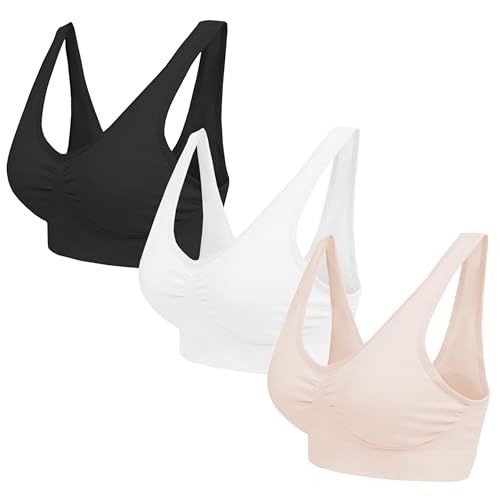 Blu Apparel Multipack Seamless Comfort Bras Sleep Bras Sizes 8-24 Not Padded Wireless