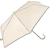 ビコーズ because 折りたたみ傘 晴雨兼用 日傘 レディース UVカット 遮光 PUパイピング トートバッグ ミニ ベージュ B-095881
