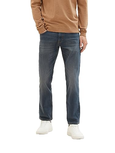 TOM TAILOR Herren Marvin Straight Jeans, 10281 - Mid Stone Wash Denim, 32/32