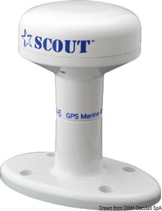 SCOUT Antenne GPS NAV-6 récepteur étanche pour bateau compatible transpondeur AIS et traceur