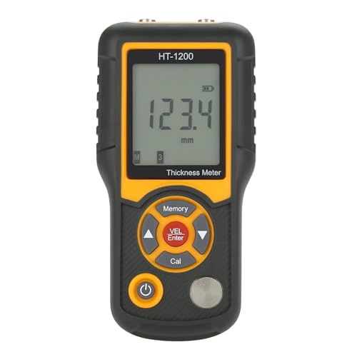 Medidor de espesor ultrasónico digital HT-1200 con pantalla LCD, rango de medición 1.2-225 mm miniatura 3