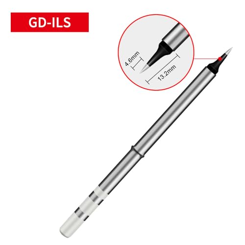 Image of Precision Soldering Iron Tips Set, GD Series K65 /BC3 /B2 /ILS, 5.5mm Base, 4 Pieces