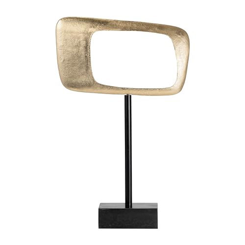 Sagebrook Home 21.75" Aluminum Rhombus On Stand, Gold by Sagebrook Home - Used condition - US$23.27