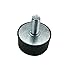 GTPBAO Stud Bushing 1pcs M8x20mm M8x23mm Rubber Shock Mounts, Dia 20/25/30/35/40mm Type Metal Anti Vibration Bobbin Isolator Damper Threaded Isolator (Size : M8x23mm - 30x25mm)