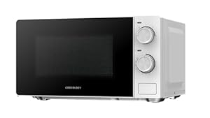 Cookology 20L Freestanding Microwave - 700W Power - 24.5cm Turntable - 5 Power Modes & Easy‑to‑Use Dial Timer - Quick Defrost Setting - White