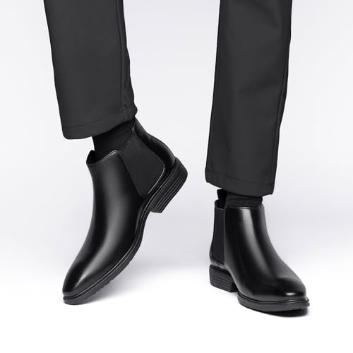 フォクスセンス ブーツ ビジネスシューズ チェルシーブーツ ビジネス 革靴 サイドゴア メンズ 完全防水 チャッカー 本革 ドレスシューズ フォーマル 滑り止め 最高級イタリア産の天然牛革 の商品画像 7