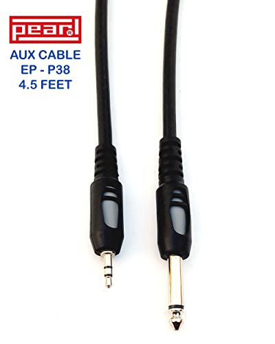Image of PEARL 4.5 Feet AUX Cable (EP Stereo - P38) - Black