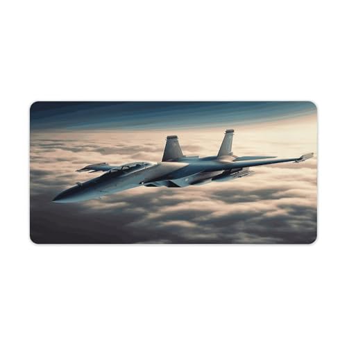 Alfombrilla para escritorio con diseño jets de combate 30x60 cm