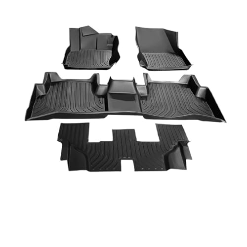 Tapis sol voiture TPE toutes saisons pour VW Touran L 7 places accessoires protection