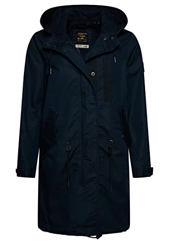 Superdry Damen Jacke Parka Coat, Kriegsmarine, 38