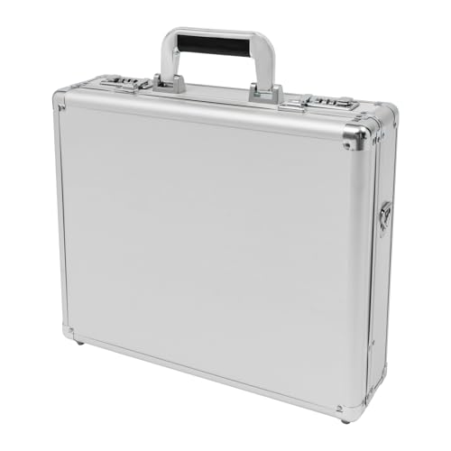 Locking Briefcase, 15 * 4 * 13in Combination Lock Hard Laptop Case w/Strap Briefcases for Men and Women3
