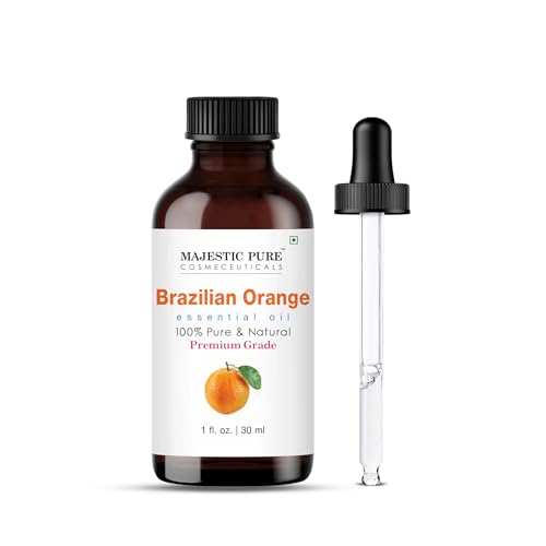 Image of Majestic Pure Brazillian Orange Essential Oil for Diffuser - 1 Fl Oz | 100% Pure and Natural Essentials Oils for home fragrance, diffuser use, massage, DIY candles, DIY soaps, Aromatherapy