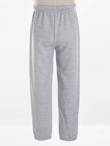 JEATHA Unisex Kids Active Sweatpants Fleece-line Waistband Casual Jogger Pants for Workout Exercise Jogging4