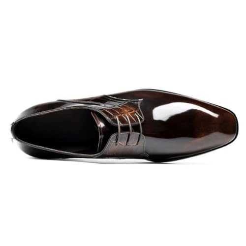 Dress Oxford Formal Shoes for Men's French Leather Outdoor Prom Wedding Tuxedo Anti-Slip Non Slip Shoe Wingtip Fashion Lace Up3