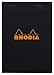 Rhodia Classic French Paper Pads graph 6 in. x 8 1/4 in. black