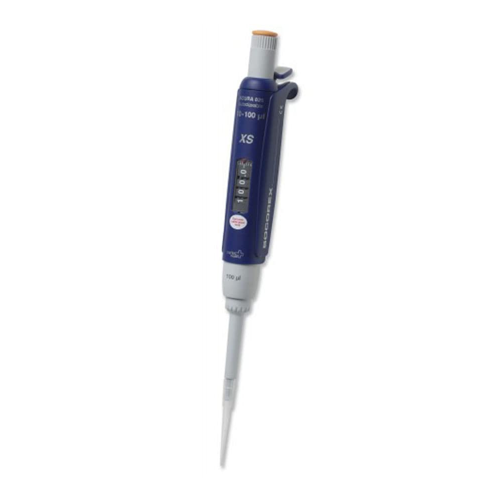 Socorex SR-0093 Acura Manual 826 XS Mikroliterpipette, 10µl-100µl Kapazität, Weiß