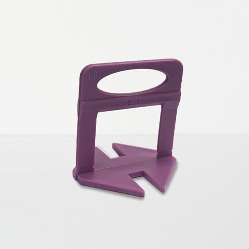 NIVELPRO Clips niveladores de azulejos de 1mm, Pack de 250uds, Espaciadores de azulejos, Sistema de nivelación de azulejos (Clips 1mm, 250 uds)