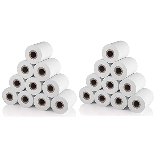 Papel térmico de 58 mm y 30 mm, pack de 20 rollos para mini impresora POS