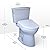 TOTO Drake Transitional WASHLET+ Two-Piece Elongated 1.28 GPF Universal Height TORNADO FLUSH Toilet and S7 Bidet Seat with Auto Flush, Cotton White - MW7864726CEFGA#01