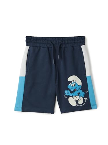 Image of The Souled Store Official The Smurfs: Magical Adventure Gang Mens and Boys Oversize Fit Graphic Printed Half Sleeve Cotton Color T-Shirts