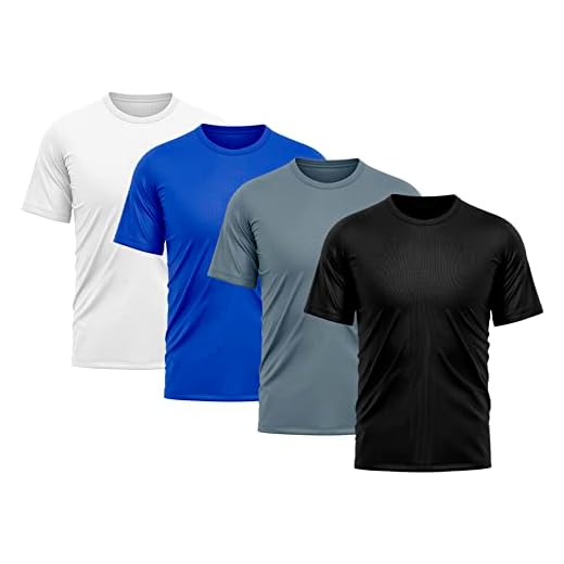 Kit 4 Camisetas Masculina Proteção Solar UV Lisa Treino Camisa (BR, Alfa, M, Regular, Preto, branco)