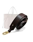 [LOFZAR] LVバッグ対応 交換用レザーショルダーストラップ，シンプルデザインで様々なスタイルに合わせやすい 肩紐(コーヒーブラウン,幅4cm×長さ96cm)