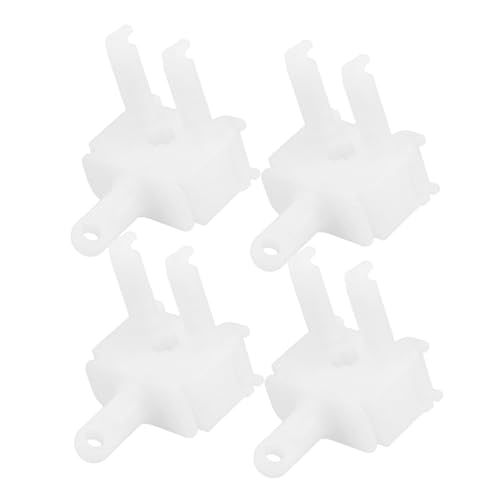 ULDIGI 4 Piezas Barra de control kit de reparación de persianas horizontales control de varita ciega varita de repuesto ciega piezas de reparación el plastico blanco