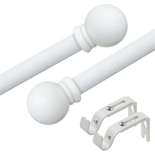 Durevole: i pali delle tende in metallo sono stati migliorati con un design a giuntura, per cui la capacità di supporto di questo bastone per tende è aumentata del 200% ed è in grado di appendere fino a 25 LB.