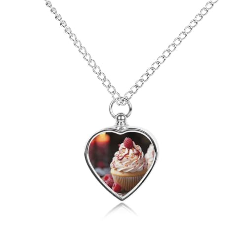 Collier funéraire cendres animaux pendentif cœur muffin pour garder son souvenir