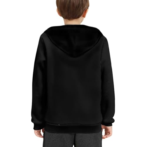 Image of WELLFLYHOM Boys Hooded Sweatshirts Hoodie Pullover Cool Graphic Crewneck Blouses Size 6-16
