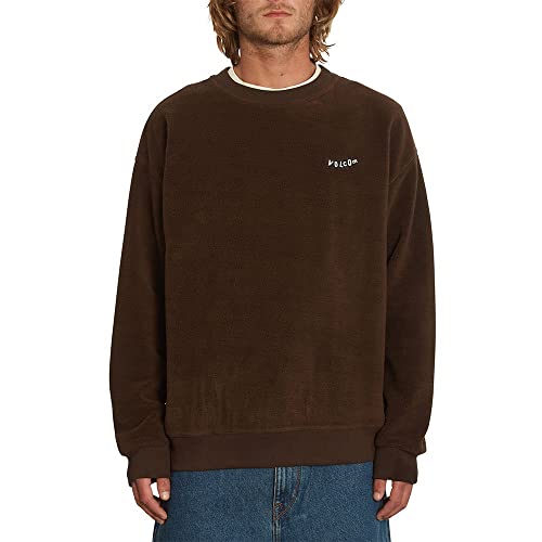Sweat Volcom Too Kool Crew marron pour vos sorties chill