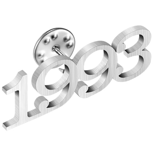 Image of AMITER Birth Year Lapel Pin, 1970-2025 Enamel Brooch Pins Tie Tacks for Men & Women Birthday, Graduation, Anniversary