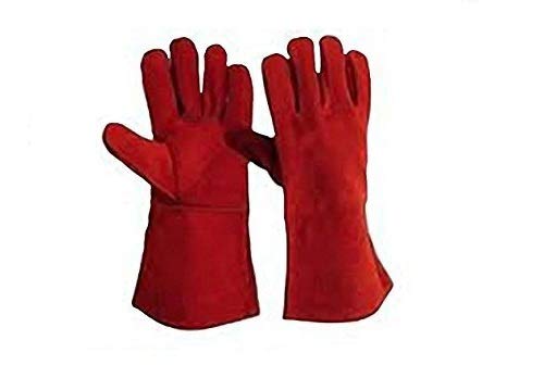 KROST Red Leather Welding Gloves, Inner Cotton Lining (B07CGB5KZ3) Amazon Price History, Amazon Price Tracker