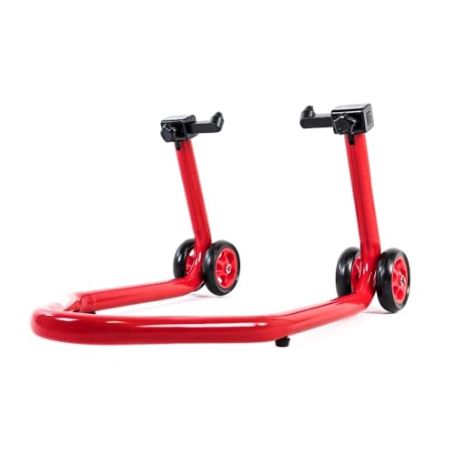 Béquille avant monobloc CRUIZER à cônes sous-fourche pour moto rouge