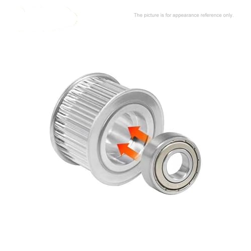 Poulie HTD5M 18 dents anti-glissement avec alésage 5mm pour guidage précis de courroie 15mm